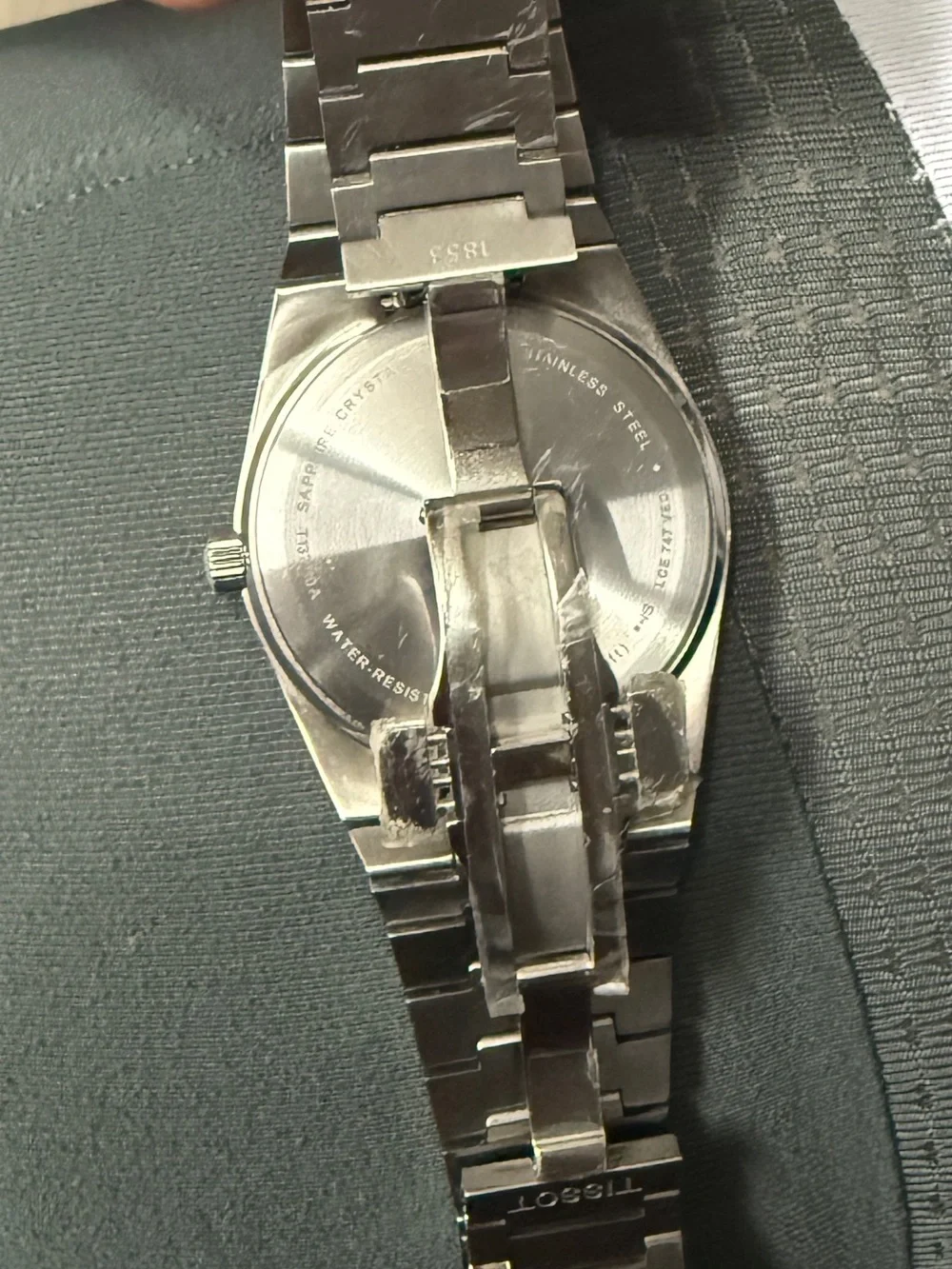 Tissot PRX Stainless Steel Watch with Blue Dial